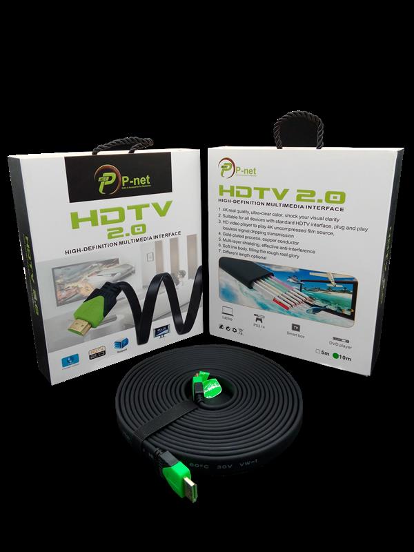کابل HDMI FLAT PNET 10M VR2